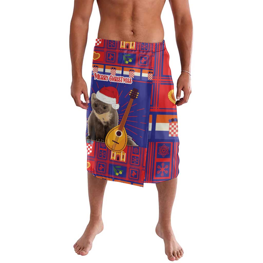 Croatia Christmas Lavalava Kuna Zlatica Merry Xmas - Wonder Print Shop