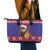 Croatia Christmas Leather Tote Bag Kuna Zlatica Merry Xmas - Wonder Print Shop