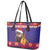 Croatia Christmas Leather Tote Bag Kuna Zlatica Merry Xmas - Wonder Print Shop