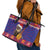 Croatia Christmas Leather Tote Bag Kuna Zlatica Merry Xmas - Wonder Print Shop