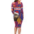 Croatia Christmas Long Sleeve Bodycon Dress Kuna Zlatica Merry Xmas - Wonder Print Shop