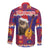 Croatia Christmas Long Sleeve Button Shirt Kuna Zlatica Merry Xmas - Wonder Print Shop