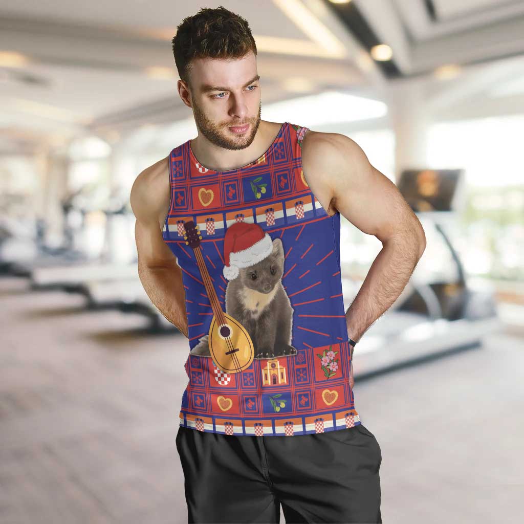 Croatia Christmas Men Tank Top Kuna Zlatica Merry Xmas - Wonder Print Shop