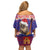 Croatia Christmas Off Shoulder Short Dress Kuna Zlatica Merry Xmas - Wonder Print Shop