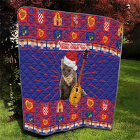 Croatia Christmas Quilt Kuna Zlatica Merry Xmas - Wonder Print Shop