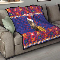 Croatia Christmas Quilt Kuna Zlatica Merry Xmas - Wonder Print Shop