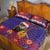 Croatia Christmas Quilt Bed Set Kuna Zlatica Merry Xmas - Wonder Print Shop