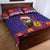 Croatia Christmas Quilt Bed Set Kuna Zlatica Merry Xmas - Wonder Print Shop