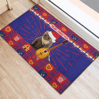Croatia Christmas Rubber Doormat Kuna Zlatica Merry Xmas - Wonder Print Shop