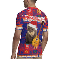 Croatia Christmas Rugby Jersey Kuna Zlatica Merry Xmas - Wonder Print Shop