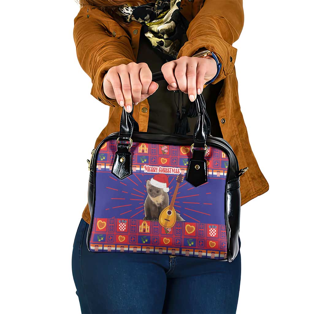 Croatia Christmas Shoulder Handbag Kuna Zlatica Merry Xmas