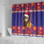 Croatia Christmas Shower Curtain Kuna Zlatica Merry Xmas