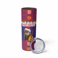 Croatia Christmas Skinny Tumbler Kuna Zlatica Merry Xmas - Wonder Print Shop