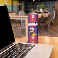 Croatia Christmas Skinny Tumbler Kuna Zlatica Merry Xmas - Wonder Print Shop