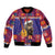 Croatia Christmas Sleeve Zip Bomber Jacket Kuna Zlatica Merry Xmas - Wonder Print Shop