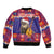 Croatia Christmas Sleeve Zip Bomber Jacket Kuna Zlatica Merry Xmas - Wonder Print Shop