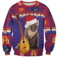 Croatia Christmas Sweatshirt Kuna Zlatica Merry Xmas - Wonder Print Shop