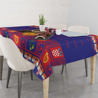Croatia Christmas Tablecloth Kuna Zlatica Merry Xmas - Wonder Print Shop