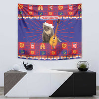 Croatia Christmas Tapestry Kuna Zlatica Merry Xmas - Wonder Print Shop