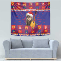 Croatia Christmas Tapestry Kuna Zlatica Merry Xmas - Wonder Print Shop