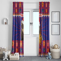 Croatia Christmas Window Curtain Kuna Zlatica Merry Xmas - Wonder Print Shop