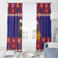 Croatia Christmas Window Curtain Kuna Zlatica Merry Xmas - Wonder Print Shop