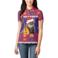 Croatia Christmas Women Polo Shirt Kuna Zlatica Merry Xmas - Wonder Print Shop