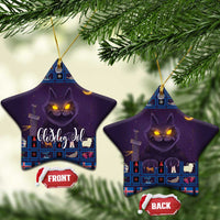 Iceland Christmas Ceramic Ornament Yule Cat Christmas Lightning Art - Wonder Print Shop