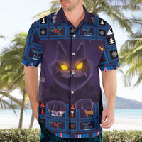Iceland Christmas Hawaiian Shirt Yule Cat Christmas Lightning Art - Wonder Print Shop