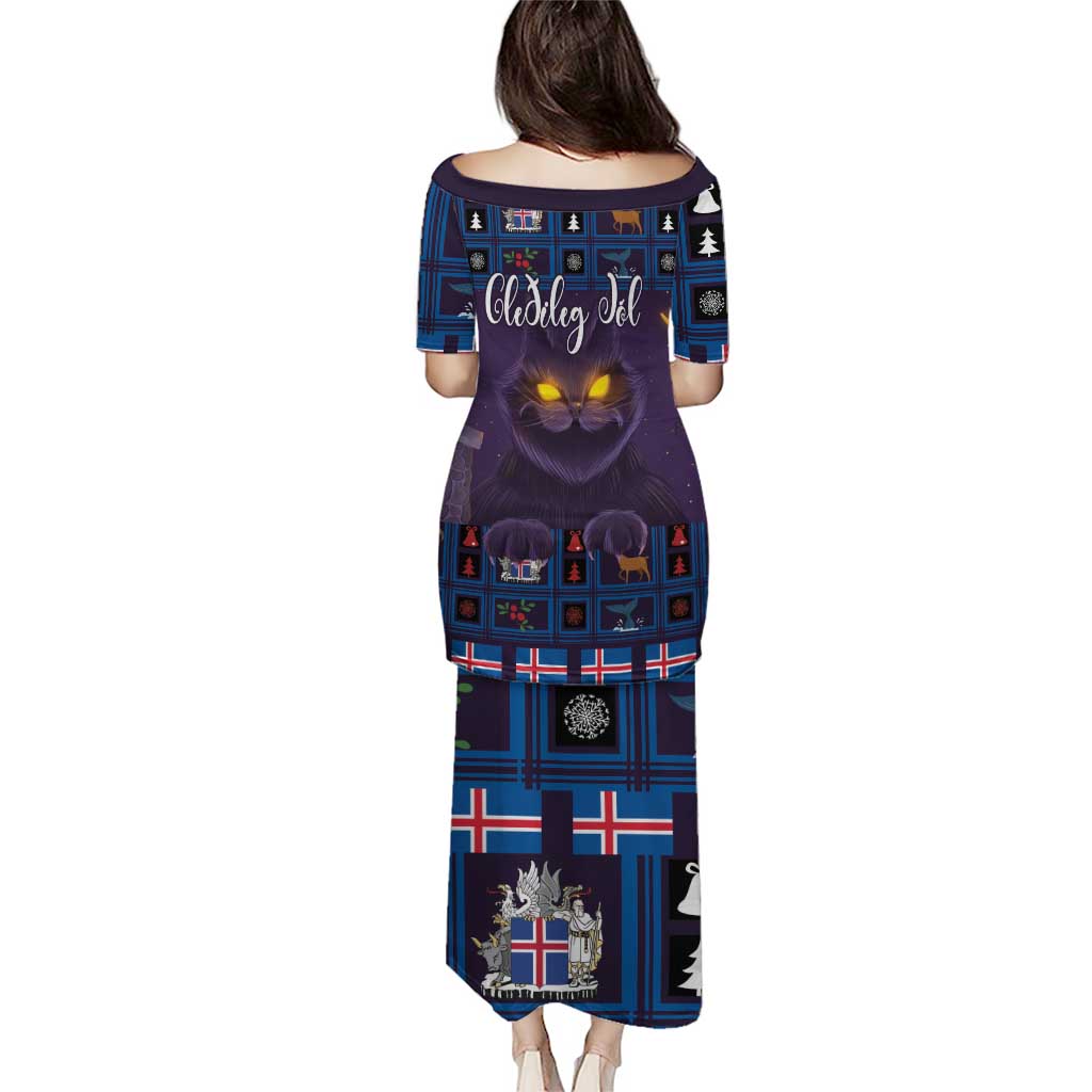 Iceland Christmas Puletasi Yule Cat Christmas Lightning Art - Wonder Print Shop