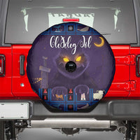 Iceland Christmas Spare Tire Cover Yule Cat Christmas Lightning Art - Wonder Print Shop