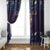 Iceland Christmas Window Curtain Yule Cat Christmas Lightning Art - Wonder Print Shop