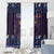 Iceland Christmas Window Curtain Yule Cat Christmas Lightning Art - Wonder Print Shop