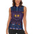 Iceland Christmas Women Sleeveless Polo Shirt Yule Cat Christmas Lightning Art - Wonder Print Shop