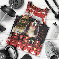 Merry Christmas Bernese Mountain Dog Men Tank Top Switzerland Symbols - Lightning Art - Wonder Print Shop