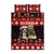 Merry Christmas Bernese Mountain Dog Quilt Bed Set Switzerland Symbols - Lightning Art - Wonder Print Shop