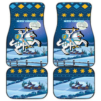 Lithuania Christmas Car Mats Coat Of Arms Merry Xmas - Wonder Print Shop