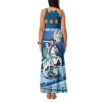 Lithuania Christmas Family Matching Tank Maxi Dress and Hawaiian Shirt Coat Of Arms Merry Xmas - Wonder Print Shop