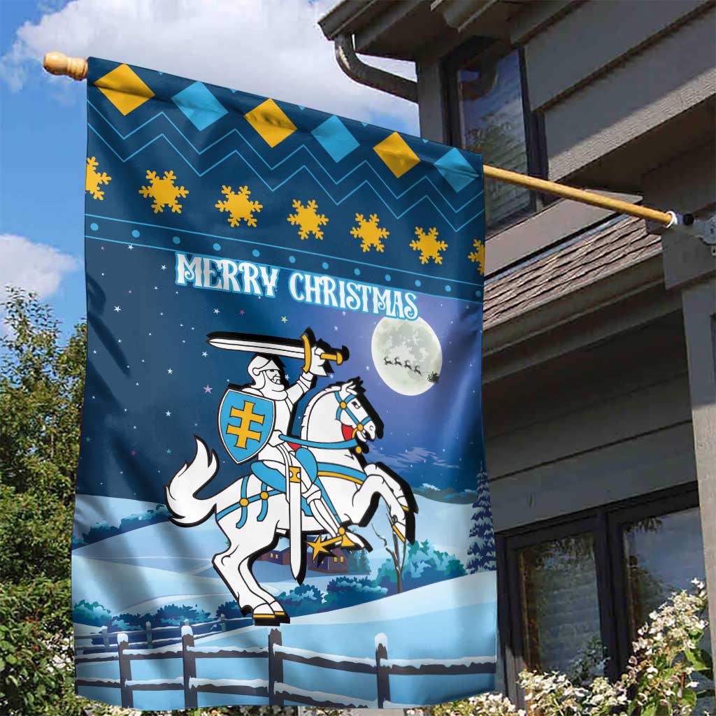 Lithuania Christmas Garden Flag Coat Of Arms Merry Xmas - Wonder Print Shop