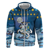 Lithuania Christmas Hoodie Coat Of Arms Merry Xmas - Wonder Print Shop