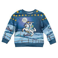 Lithuania Christmas Kid Ugly Christmas Sweater Coat Of Arms Merry Xmas - Wonder Print Shop