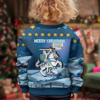 Lithuania Christmas Kid Ugly Christmas Sweater Coat Of Arms Merry Xmas - Wonder Print Shop