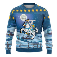 Lithuania Christmas Ugly Christmas Sweater Coat Of Arms Merry Xmas - Wonder Print Shop