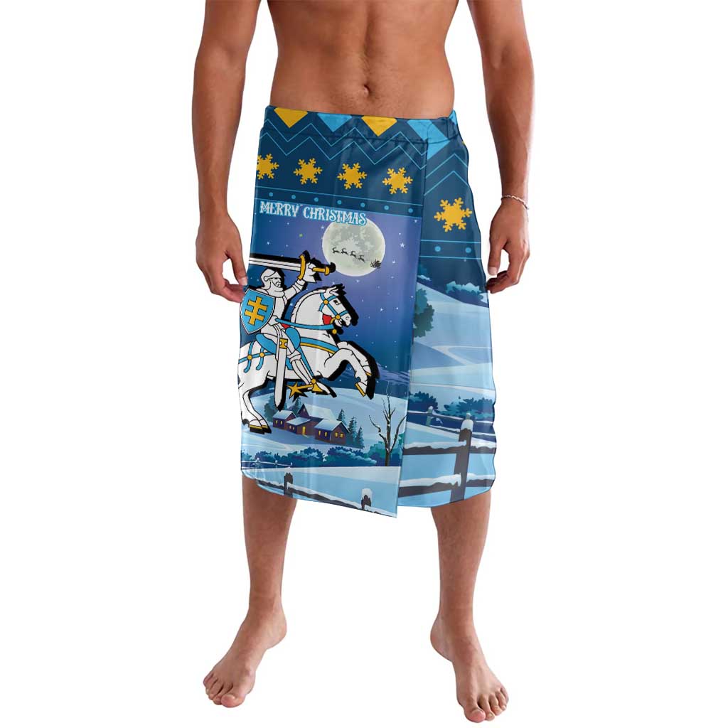 Lithuania Christmas Lavalava Coat Of Arms Merry Xmas - Wonder Print Shop