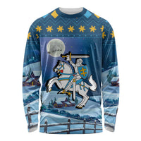 Lithuania Christmas Long Sleeve Shirt Coat Of Arms Merry Xmas - Wonder Print Shop