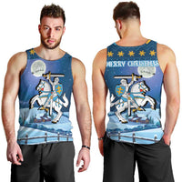 Lithuania Christmas Men Tank Top Coat Of Arms Merry Xmas - Wonder Print Shop