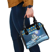 Lithuania Christmas Shoulder Handbag Coat Of Arms Merry Xmas