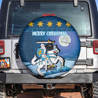 Lithuania Christmas Spare Tire Cover Coat Of Arms Merry Xmas - Wonder Print Shop