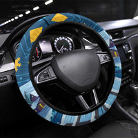 Lithuania Christmas Steering Wheel Cover Coat Of Arms Merry Xmas - Wonder Print Shop
