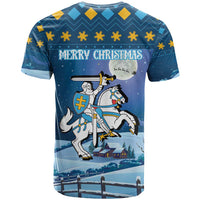 Lithuania Christmas T Shirt Coat Of Arms Merry Xmas - Wonder Print Shop